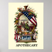 Vintage 1859 Apothecary Poster (Voorkant)