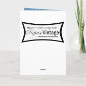 Vintage 1860 Vrouwen Kaart (Achterkant)