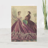 Vintage 1860 Vrouwen Kaart (Voorkant)