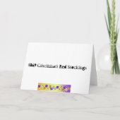 Vintage 1869 Cincinnati Rode Kousen Verjaardag Kaart (Achterkant)