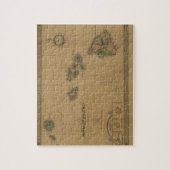 Vintage 1876 Hawaii-kaart - Hawaiiaanse eilanden Legpuzzel (Verticaal)
