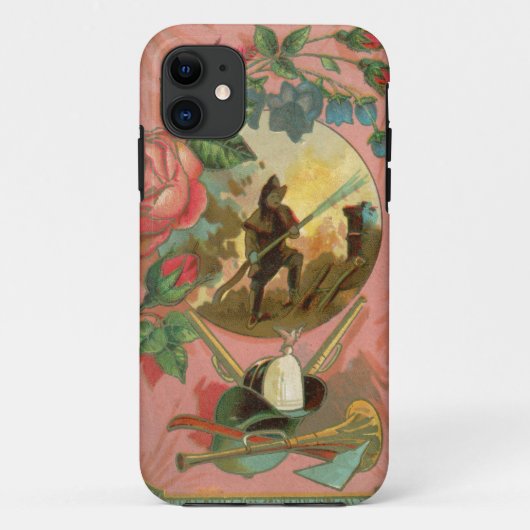 Vintage 1880's Fireman Firefighter Hoesje (Achterkant)