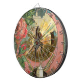 Vintage 1880's Fireman Firefighter Hoesje Dartbord (Voorkant Rechts)