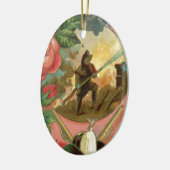 Vintage 1880's Fireman Firefighter Hoesje Keramisch Ornament (Links)