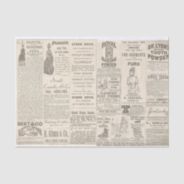 Vintage 1889 Reclame Tissuepapier