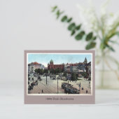 Vintage 1890 Berlijn Alexanderplatz aangepast Briefkaart (Staand voorkant)