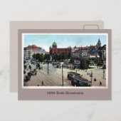 Vintage 1890 Berlijn Alexanderplatz aangepast Briefkaart (Voorkant / Achterkant)