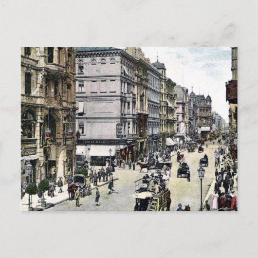 Vintage 1890 Berlijn Friedrichstrasse Briefkaart (Voorkant)