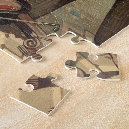 Vintage 1890 Saloon Legpuzzel (Zijkant)