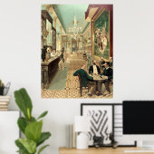 Vintage 1890 Saloon Poster (Thuiskantoor)