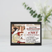 Vintage 1896 art Nouvelle Belgian fotographers art Briefkaart (Staand voorkant)