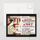 Vintage 1896 art Nouvelle Belgian fotographers art Briefkaart (Voorkant / Achterkant)
