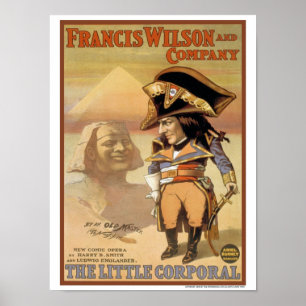 Vintage 1898 De kleine corporale opera Poster