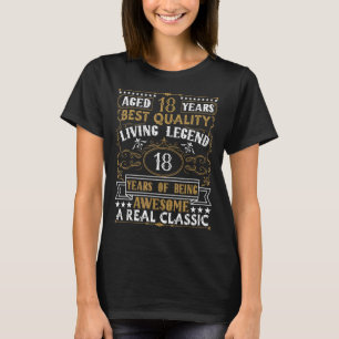 Vintage 18e verjaardag Apparel Mannen 18e verjaard T-shirt