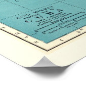 Vintage 18x24 Kaart van Cuba Poster (Hoek)