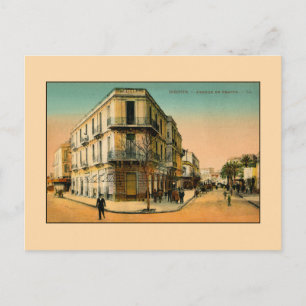 Vintage 1900, Bizerte Rue de France Briefkaart