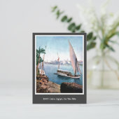 Vintage 1900 Caïro Egypte op de Nijlrivier Briefkaart (Staand voorkant)