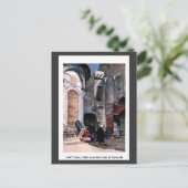 Vintage 1900 Caïro Egypte Sebil nabij Zuweyla Briefkaart (Staand voorkant)