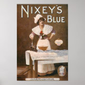 Vintage 1903 Wasserij Advertentie Poster (Voorkant)