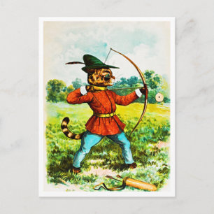 Vintage 1904 Louis Wain Robin Hood Boogschieten Briefkaart