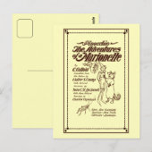 Vintage 1904 Pinocchio-omslag Briefkaart (Voorkant / Achterkant)