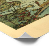 Vintage 1905 Boston Uitzicht / Map Poster (Hoek)