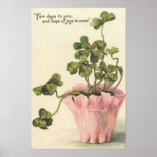 Vintage 1905 Botanical Wall Poster (Voorkant)
