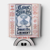 Vintage 1905 Clark Stanley's slangenolie Liniment Blikjeskoeler (Voorkant)