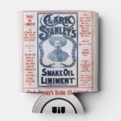 Vintage 1905 Clark Stanley's slangenolie Liniment Blikjeskoeler (Achterkant)