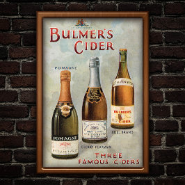 Vintage 1907 Cider Advertentie Art Poster