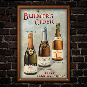 Vintage 1907 Cider Advertentie Art Poster