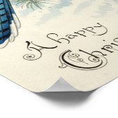 Vintage 1908 Blue Jay Christmas Poster Art (Hoek)