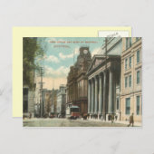 VINTAGE 1909 DOWNTOWN MONTREAL BRIEFKAART (Voorkant / Achterkant)