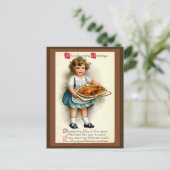 Vintage 1910, Thanksgiving groeten Feestdagenkaart (Staand voorkant)