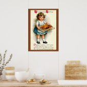 Vintage, 1910, Thanksgiving groeten Poster (Keuken)