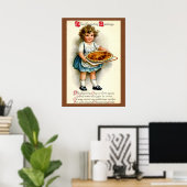 Vintage, 1910, Thanksgiving groeten Poster (Thuiskantoor)