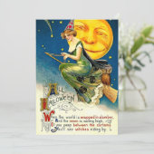 Vintage 1911 All Halloween Feestdagenkaart (Staand voorkant)