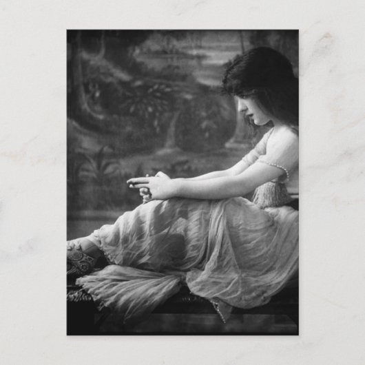 Vintage 1913 Evelyn Nesbit Briefkaart (Voorkant)