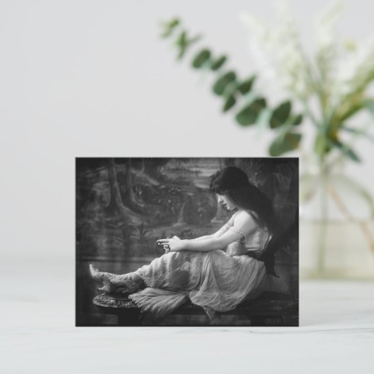 Vintage 1913 Evelyn Nesbit Briefkaart (Staand voorkant)