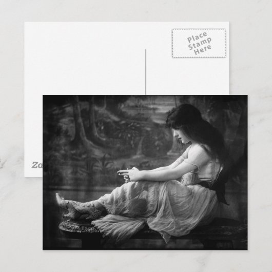 Vintage 1913 Evelyn Nesbit Briefkaart (Voorkant / Achterkant)