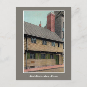 Vintage 1920s Paul Revere House Boston MA Briefkaart