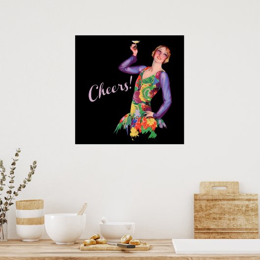 Vintage 1920's Poster van de Vlamper (Keuken)