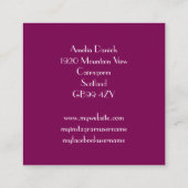 Vintage 1920's Visitekaartje van de Vlamper (Achterkant)