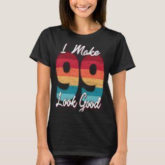 Vintage 1922 99 jaar oud 99e Verjaardag T-shirt