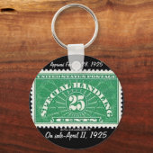 "Vintage-'1925-Special Handling'-postzegel" Sleutelhanger (Voorkant)