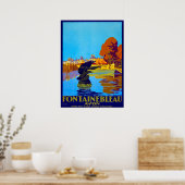 Vintage 1930 Fontainbleau Avon French Travel Poster (Keuken)