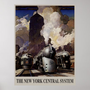 Vintage 1930 - New York Central System Poster