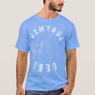 Vintage 1931 Birthday Limited Edition Guitar Music T-shirt