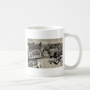 Vintage 1932 voor de poort van Namur te Brussel Koffiemok