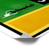 Vintage 1935 Reisposter voor toeristen Poster (Hoek)